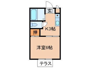 ドミ－ル塩池の物件間取画像